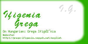 ifigenia grega business card